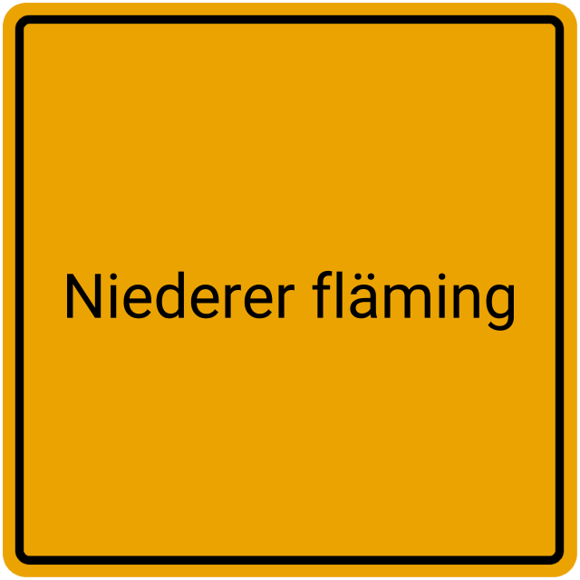 Meldebestätigung Niederer Fläming